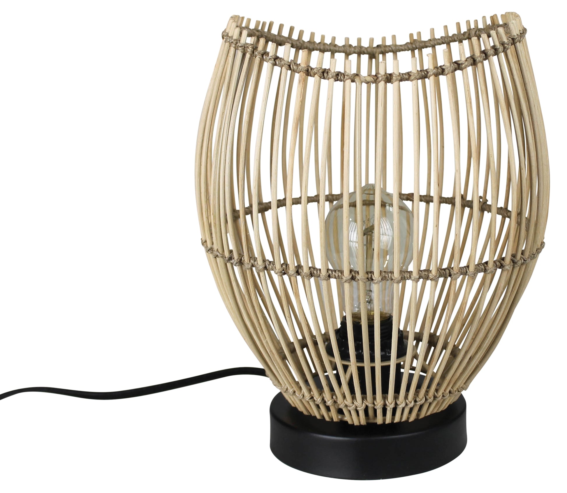 Cairo Table Lamp, Rattan Set Of 4 By HomArt | Table Lamps | Modishstore - 4