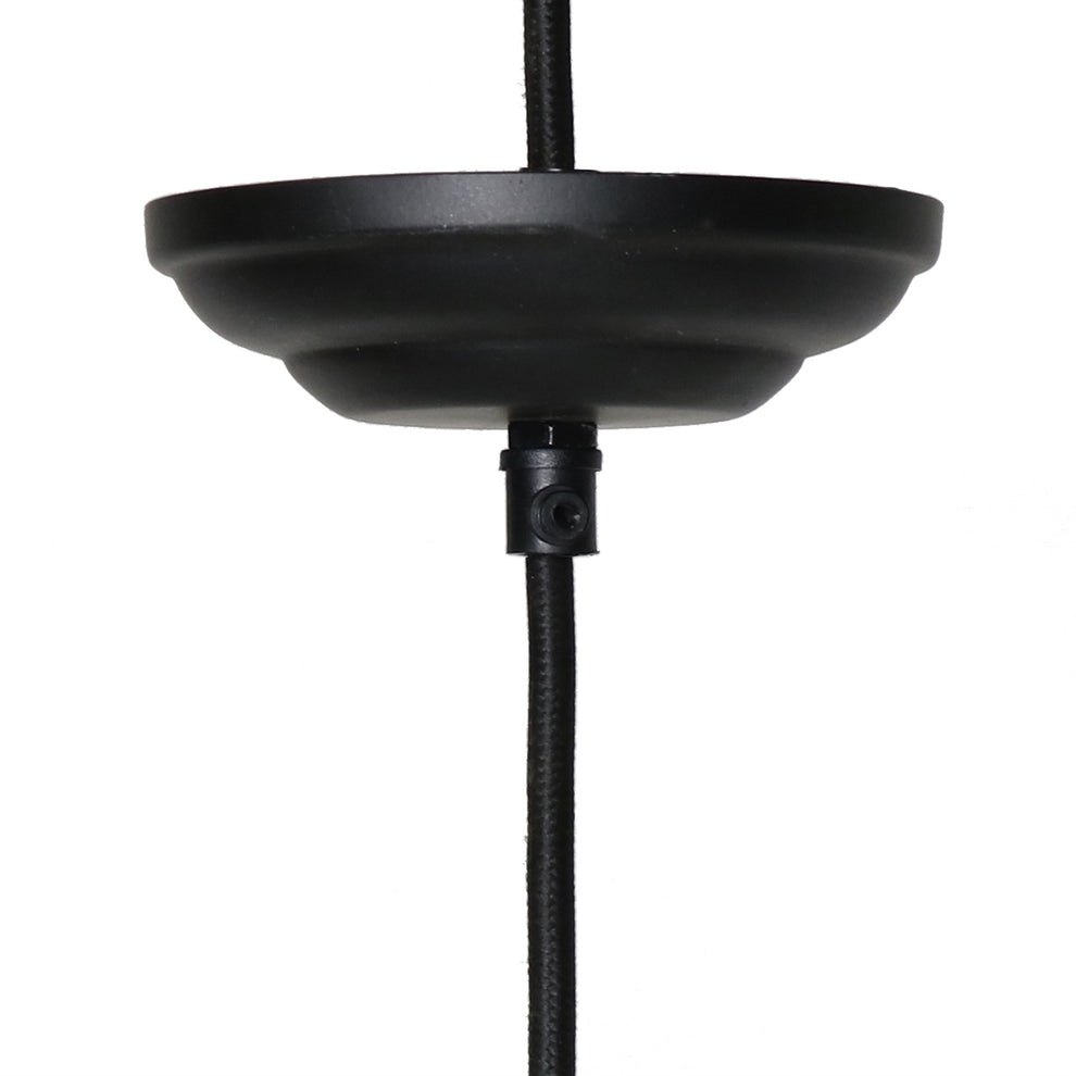 Bristol Looped Wire Pendant - Large - Distressed Grey By HomArt | Pedestal Trays | Modishstore - 3