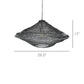 Stark Woven Wire Pendant, Black By HomArt | Pendant Lamps | Modishstore - 3