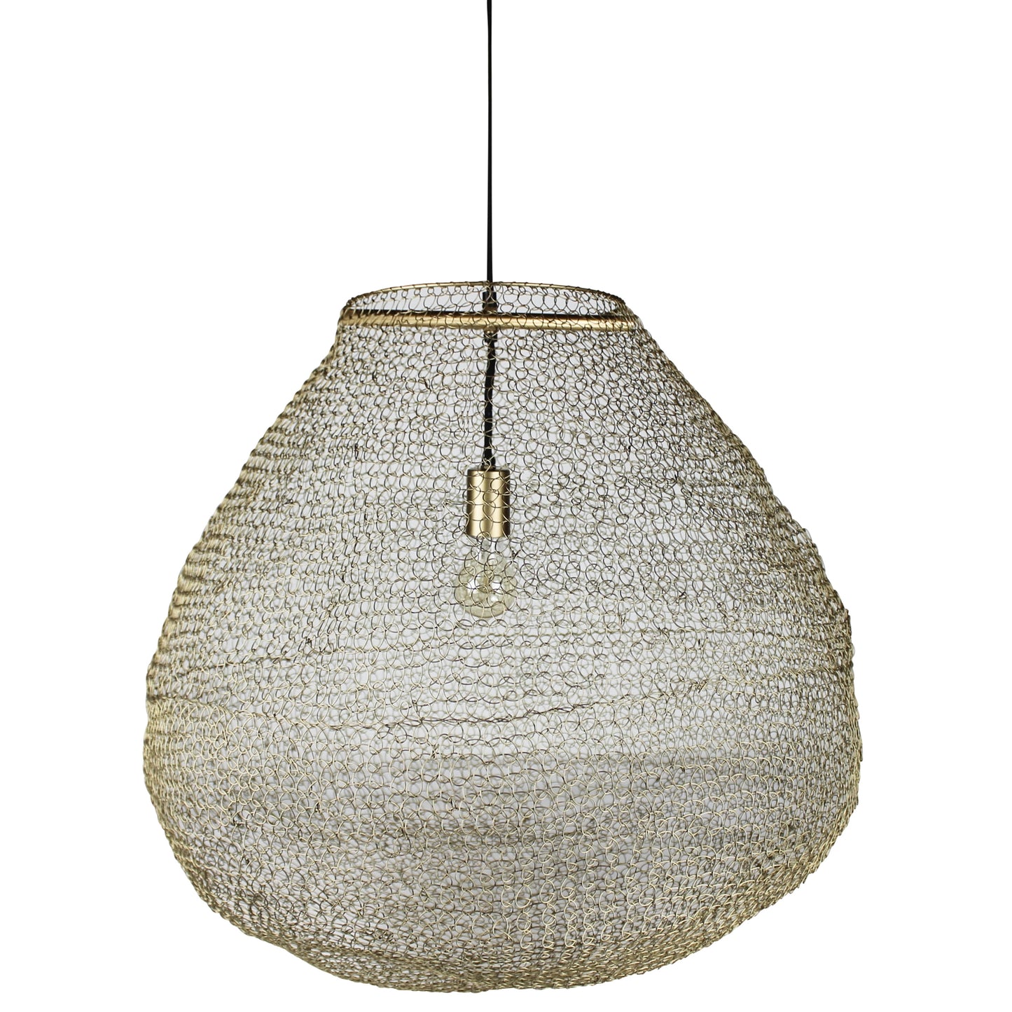 Jupiter Woven Wire Pendant, Gold By HomArt | Pendant Lamps | Modishstore - 2