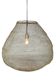 Jupiter Woven Wire Pendant, Gold By HomArt