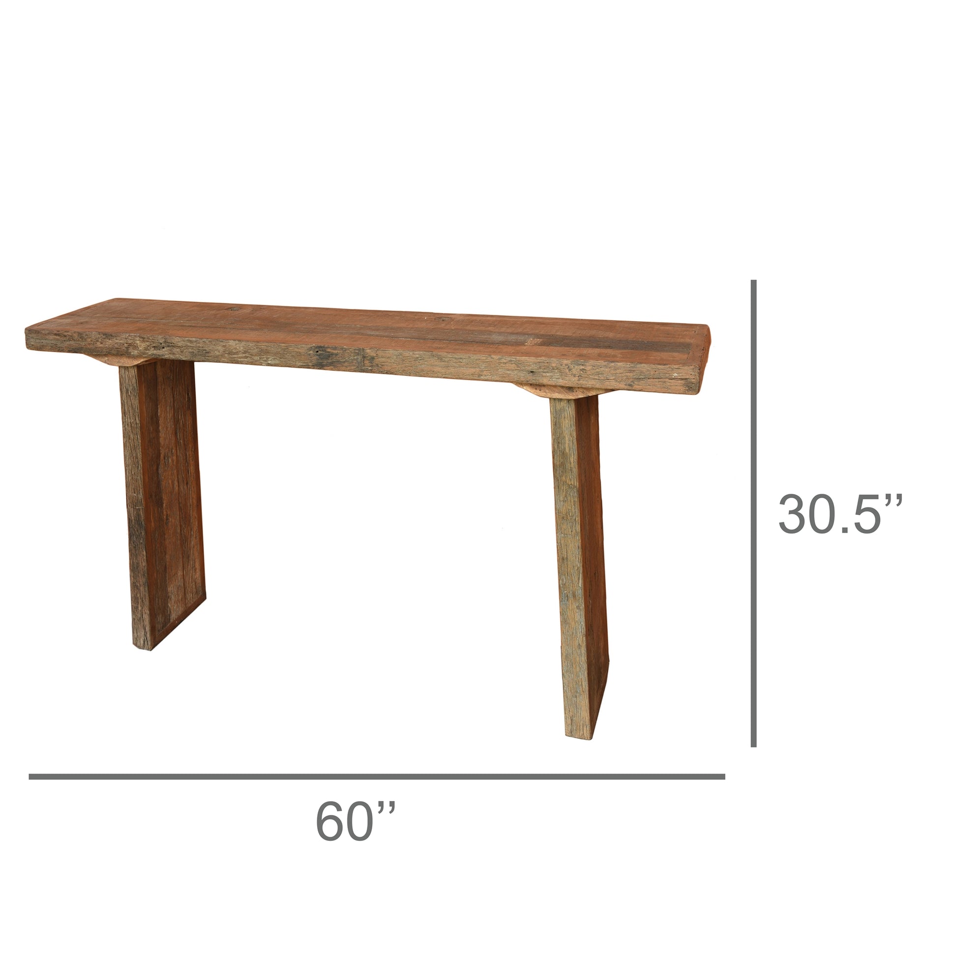 Arcadia Console Table, Reclaimed Wood By HomArt | Console Tables | Modishstore - 4
