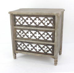 Brown Standard Accent Cabinet With Three Drawers By Homeroots