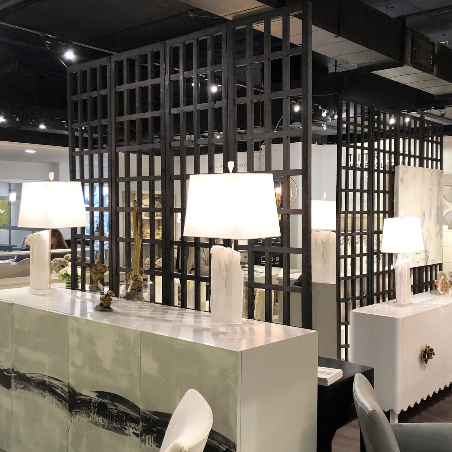 Black And White Folding Four Panel Screen Room Divider By Homeroots | Room Dividers | Modishstore - 2