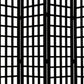 Black And White Folding Four Panel Screen Room Divider By Homeroots | Room Dividers | Modishstore - 4
