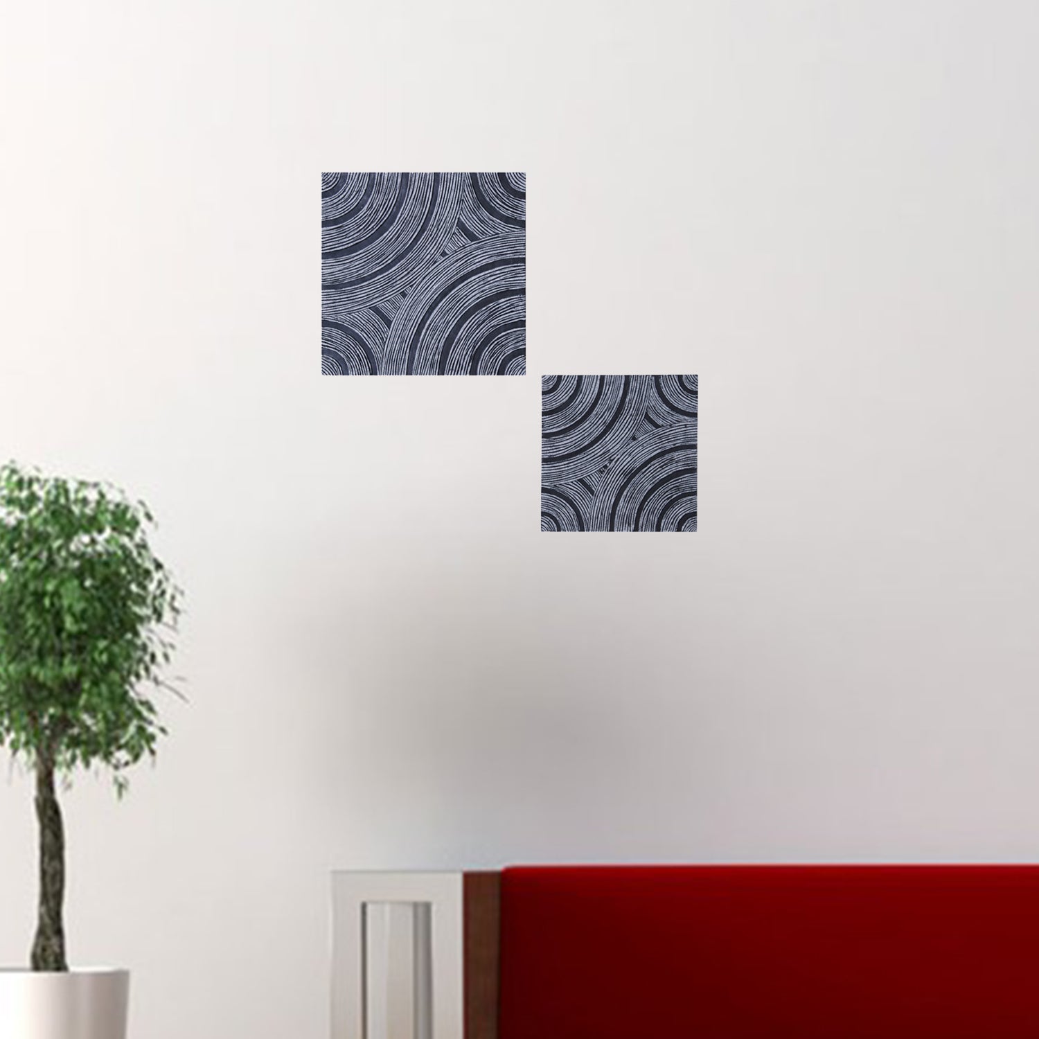 Gray Lined, Square - Wall Decor By Homeroots | Wall Decor | Modishstore - 4