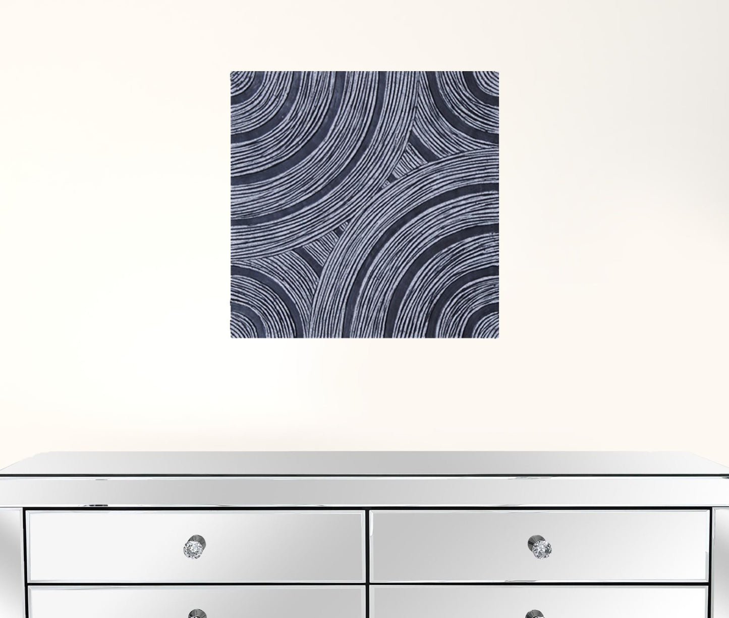 Gray Lined, Square - Wall Decor By Homeroots | Wall Decor | Modishstore - 1