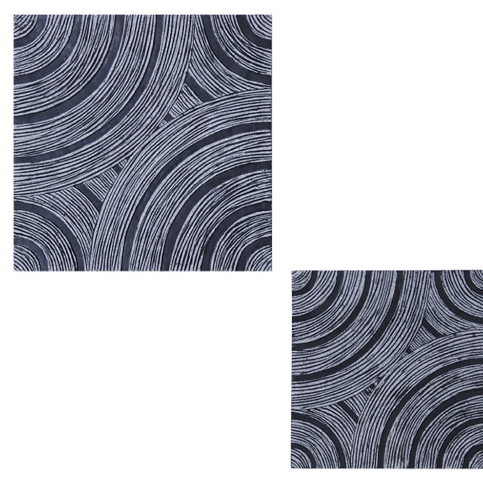 Gray Lined, Square - Wall Decor By Homeroots | Wall Decor | Modishstore - 3