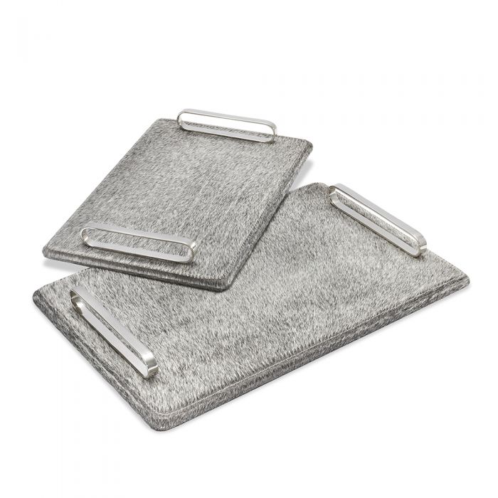 Audrina Trays - Hide Set Of 2 By Interlude Home | Trays | Modishstore