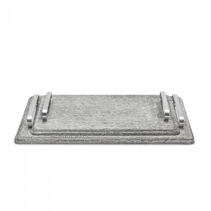 Audrina Trays - Hide Set Of 2 By Interlude Home | Trays | Modishstore - 3