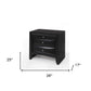 Dark Brown Three Drawer Nightstand By Homeroots | Nightstands | Modishstore - 3