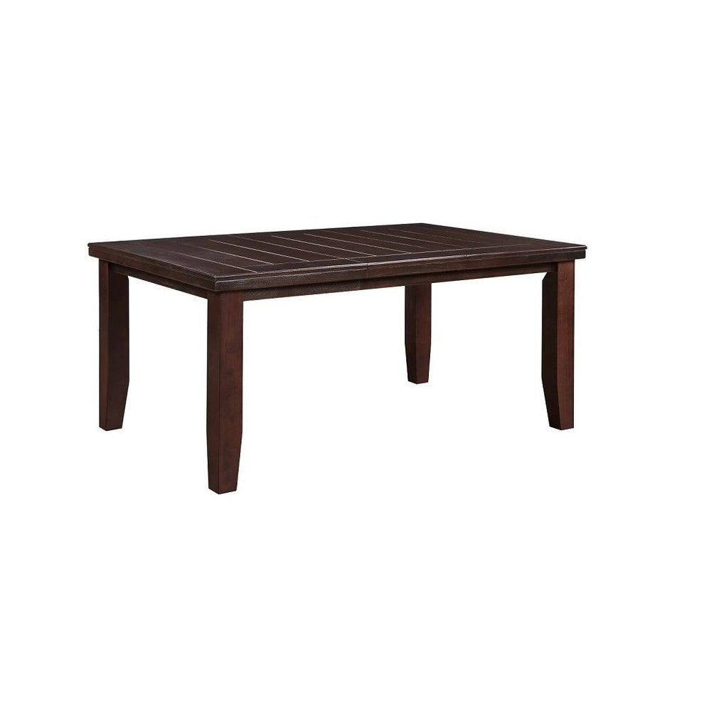 Dark Brown Solid Manufactured Wood Dining Table By Homeroots | Dining Tables | Modishstore - 2