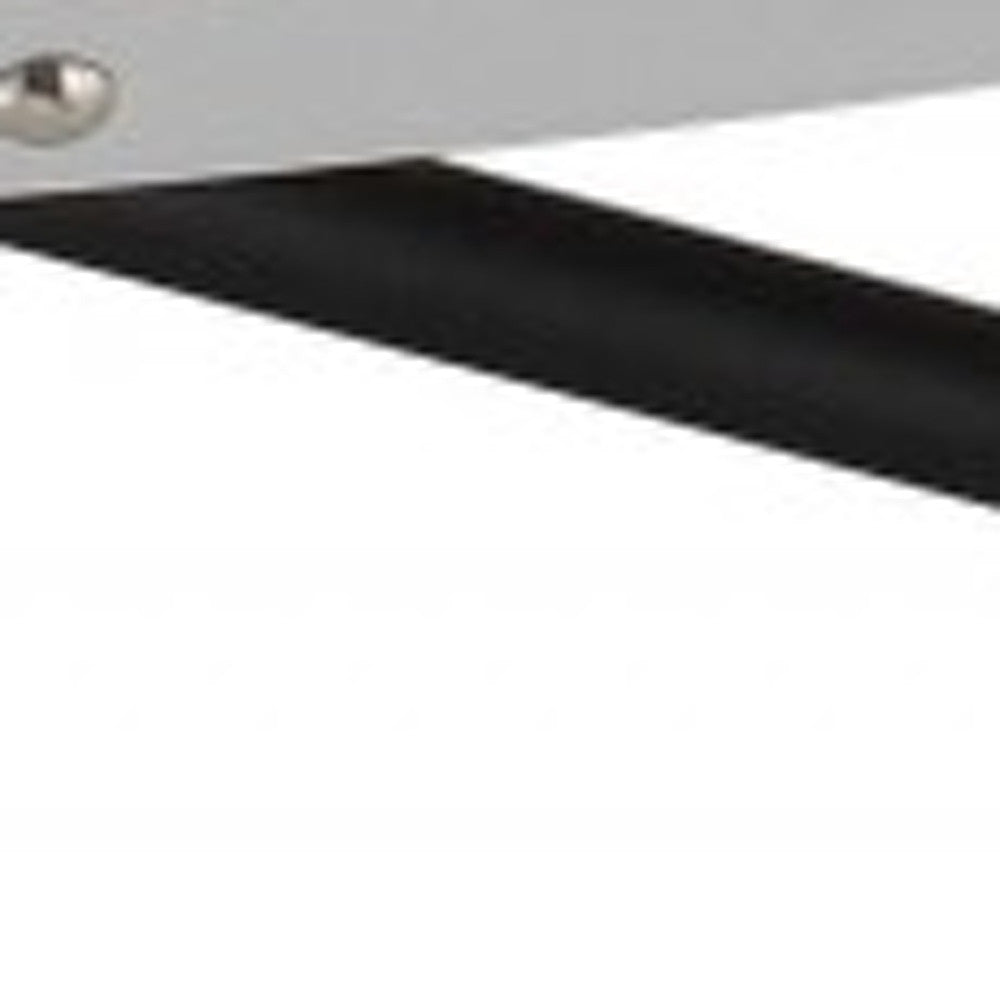 Natural and Black Wood And Iron Round Abstract Coffee Table By Homeroots | Coffee Tables | Modishstore - 2