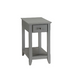 Gray Solid and Manufactured Wood End Table By Homeroots | End Tables | Modishstore - 4