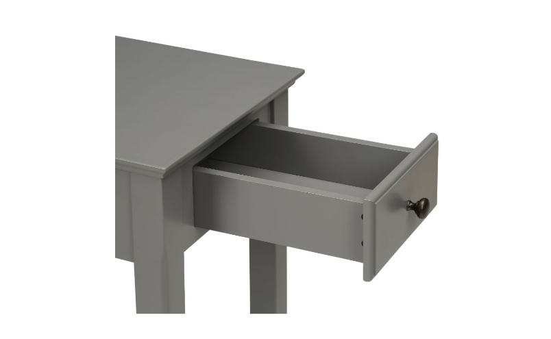 Gray Solid and Manufactured Wood End Table By Homeroots | End Tables | Modishstore - 6