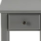 Gray Solid and Manufactured Wood End Table By Homeroots | End Tables | Modishstore - 3