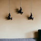 Set of Three Black Resin Novelty Hanging Dimensional Sculpture By Homeroots | Wall Decor | Modishstore - 3
