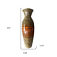 Gold and Brown Striped Urn Bamboo Floor Vase By Homeroots | Vases | Modishstore - 6