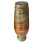 Gold and Brown Striped Urn Bamboo Floor Vase By Homeroots | Vases | Modishstore - 5