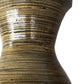 Gold and Brown Striped Urn Bamboo Floor Vase By Homeroots | Vases | Modishstore - 7