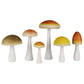Colorful Mushrooms, Wood - Set of 6 By HomArt | Ornaments | Modishstore - 8