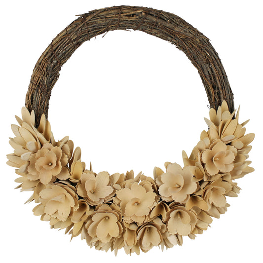 Wood Curl Wreath Set Of 4 By HomArt | Wreath | Modishstore - 1