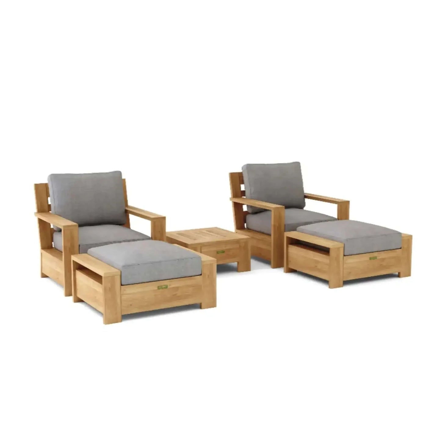 5-pc Madera Deep Seating - SET-524 By Anderson Teak | Outdoor Sofas, Loveseats & Sectionals | Modishstore - 2