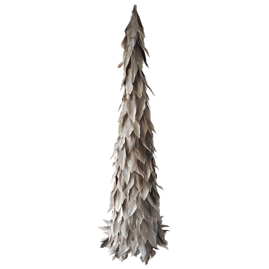 Feather Tree, Grey - Large Set Of 8 By HomArt | Christmas Trees | Modishstore - 1