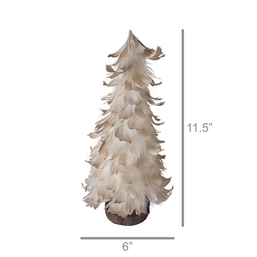 Frilly Feather Tree - Large Set Of 4 By HomArt | Tabletop Trees | Modishstore - 2