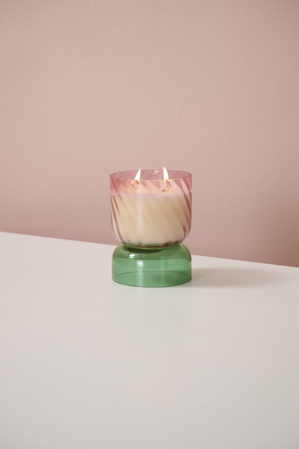 Pink Juniper Candle Set of 2 By Accent Decor | Candle Holders | Modishstore - 4