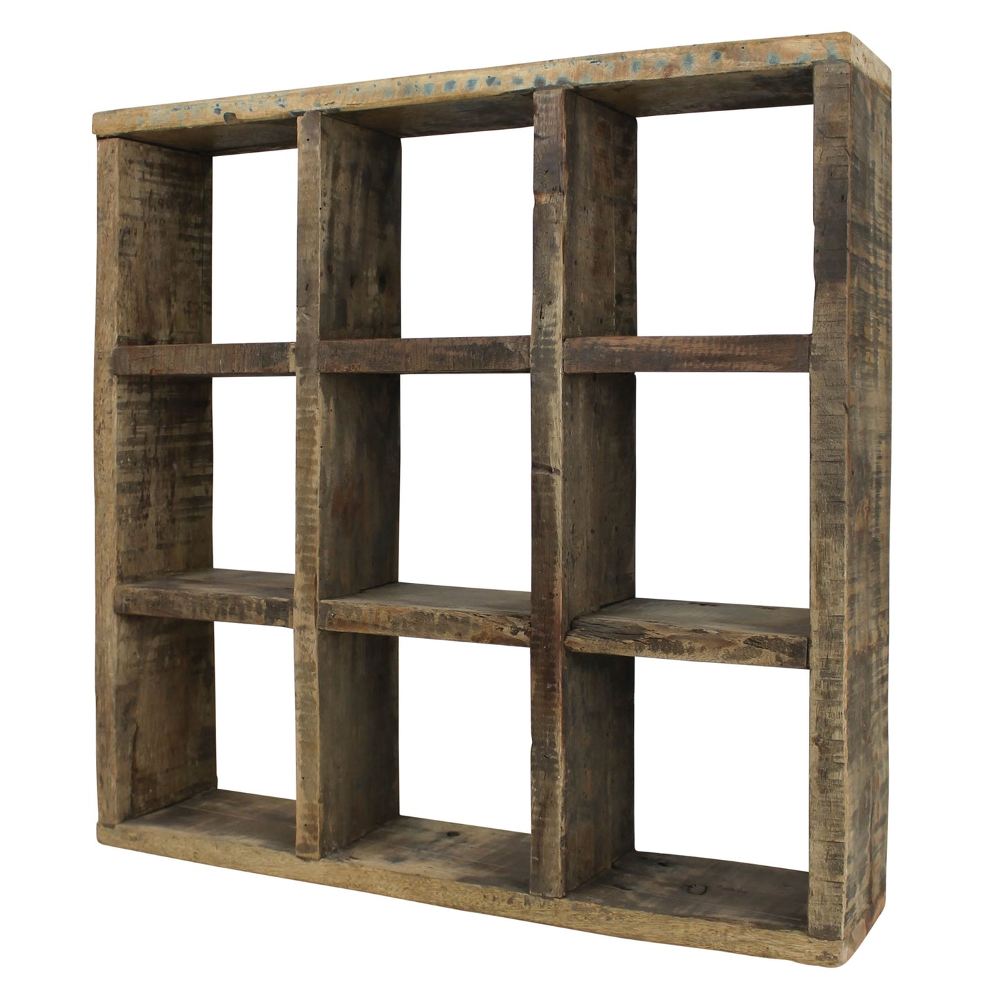 Morro Divided Shelf, Wood - 9 Cubes By HomArt | Wall Shelf | Modishstore - 2
