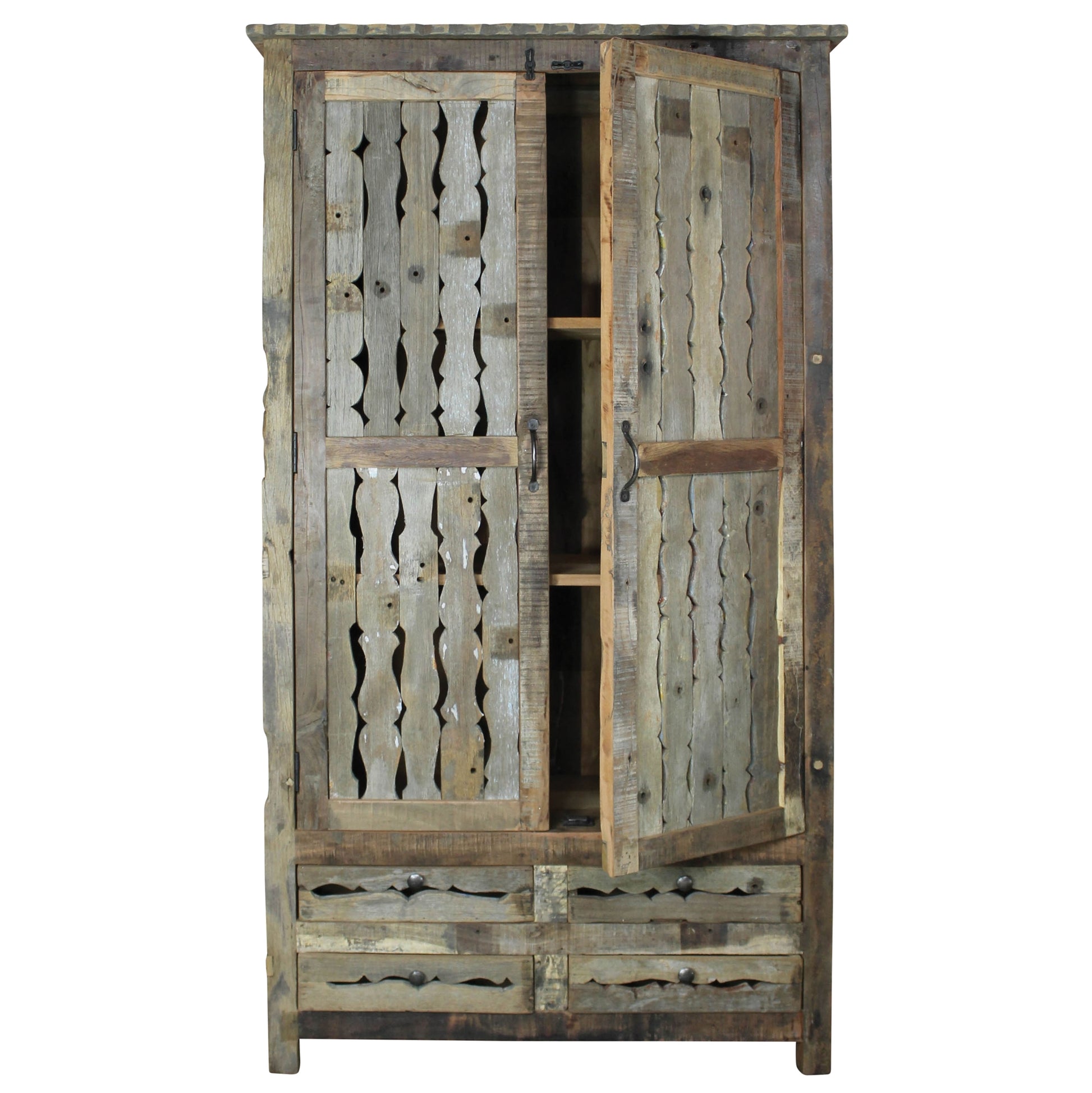 Marlane Cabinet, Wood By HomArt | Lanterns | Modishstore - 2