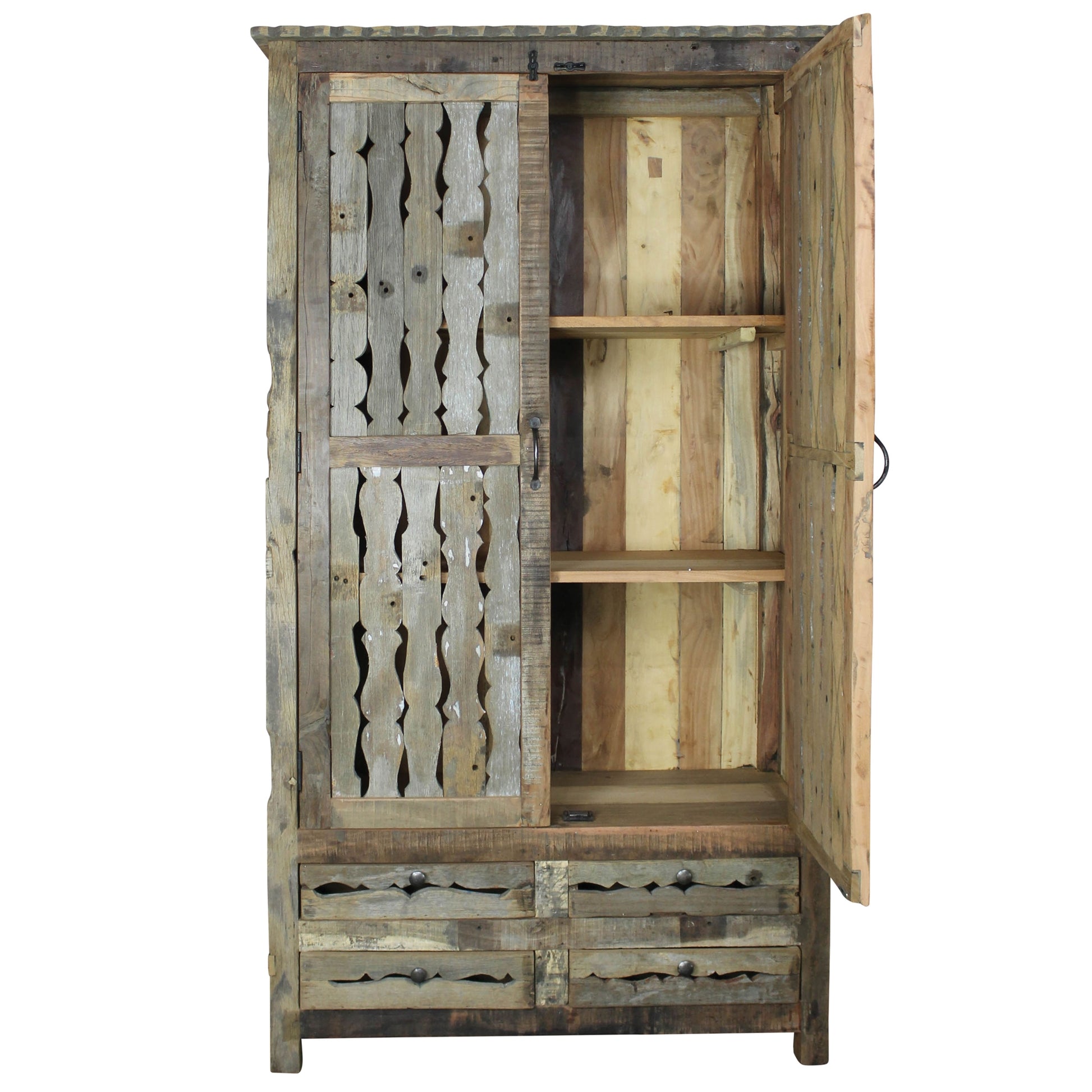 Marlane Cabinet, Wood By HomArt | Lanterns | Modishstore - 4
