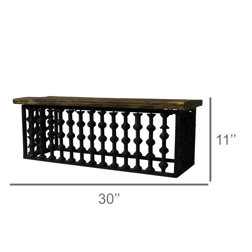 Piper Spool Shelf By HomArt | Wall Shelf | Modishstore - 3