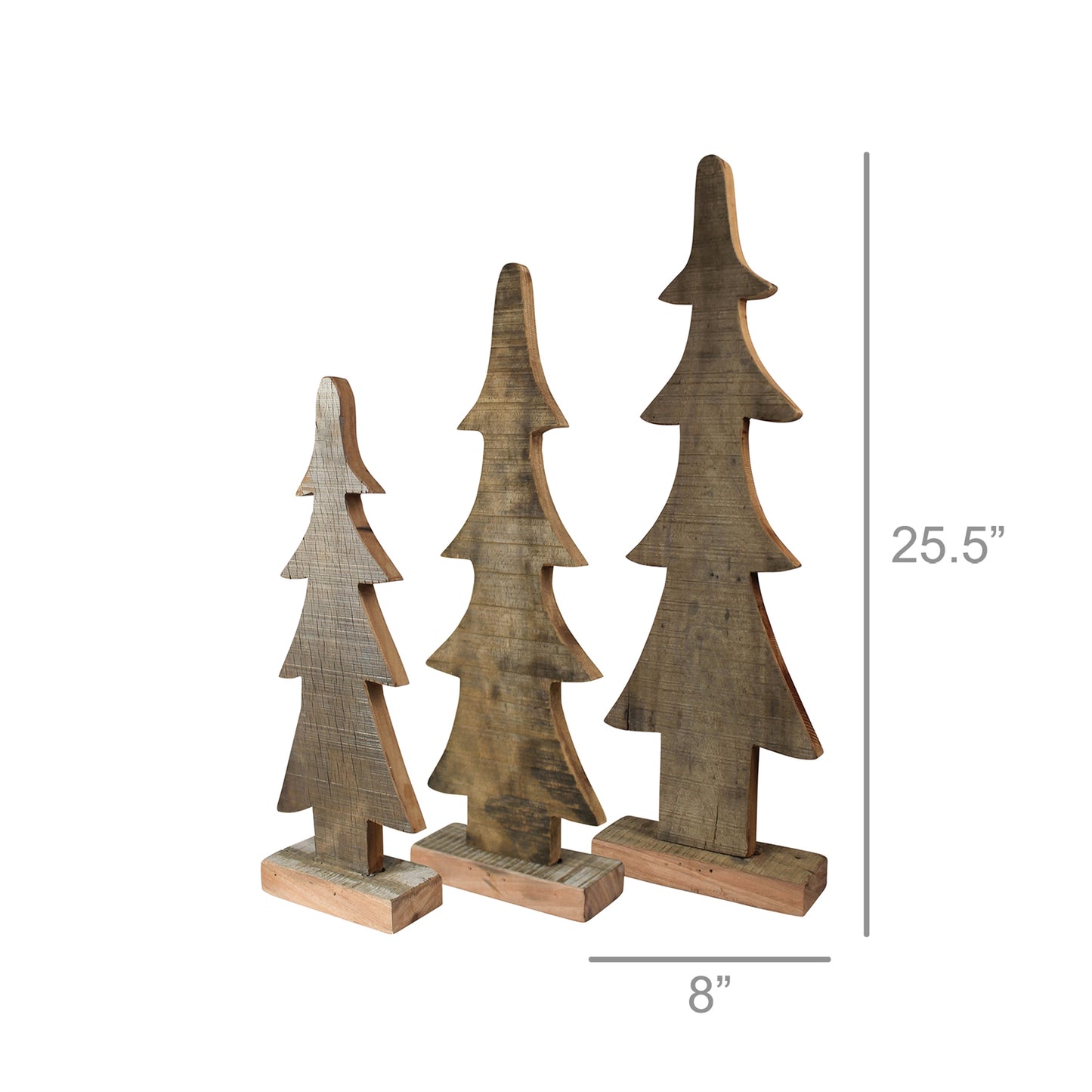 Spruce Christmas Trees, Wood - Set of 3 By HomArt | Christmas Trees | Modishstore - 8