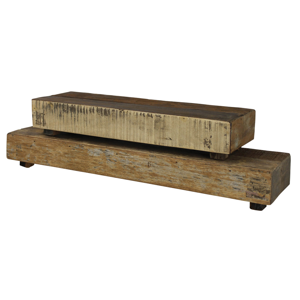 Lincoln Risers, Wood, Rect - Set of 2 By HomArt | Ornaments | Modishstore - 2
