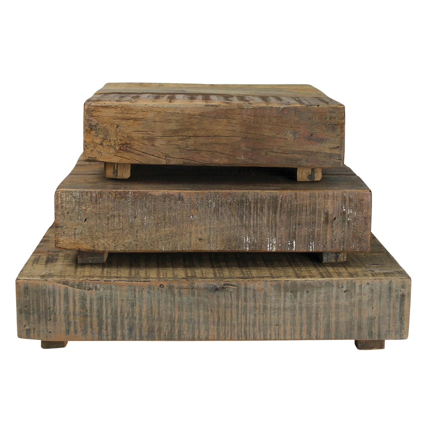 Lincoln Risers, Wood, Square - Set of 3 By HomArt | Ornaments | Modishstore - 5