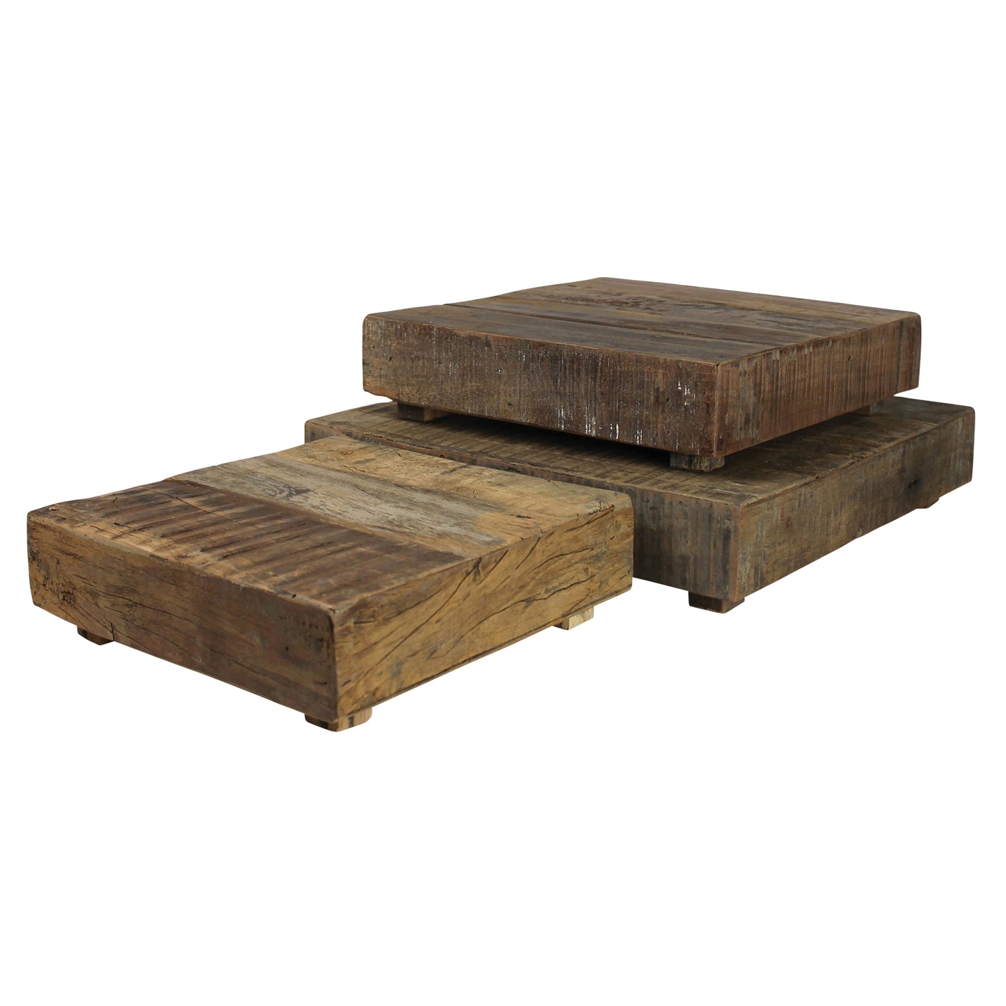 Lincoln Risers, Wood, Square - Set of 3 By HomArt | Ornaments | Modishstore - 3