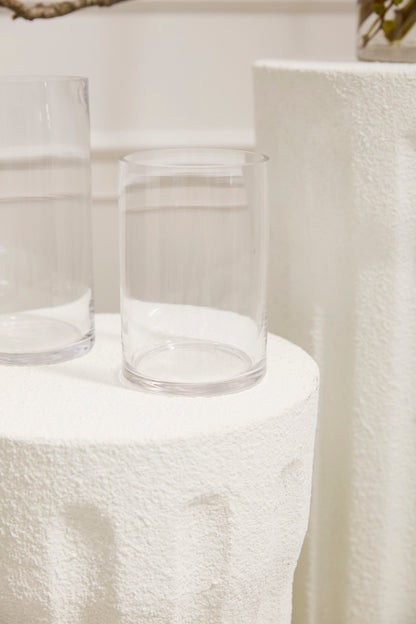 Clear Cylinder Vase Set of 8 By Accent Decor | Vases | Modishstore - 2