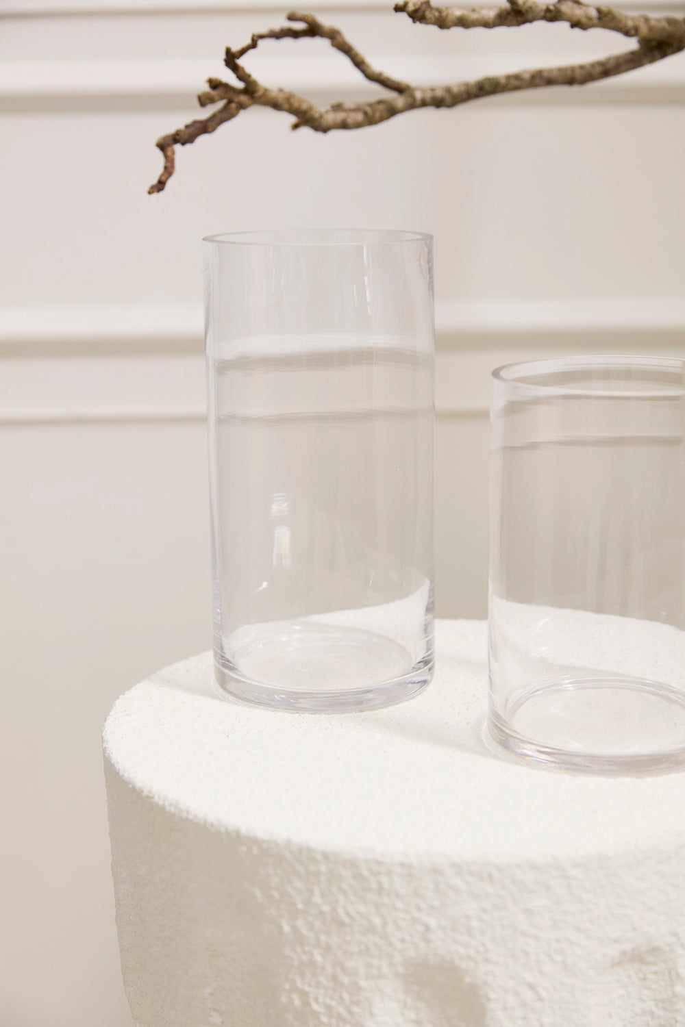 Clear Cylinder Vase Set of 8 By Accent Decor | Vases | Modishstore - 8