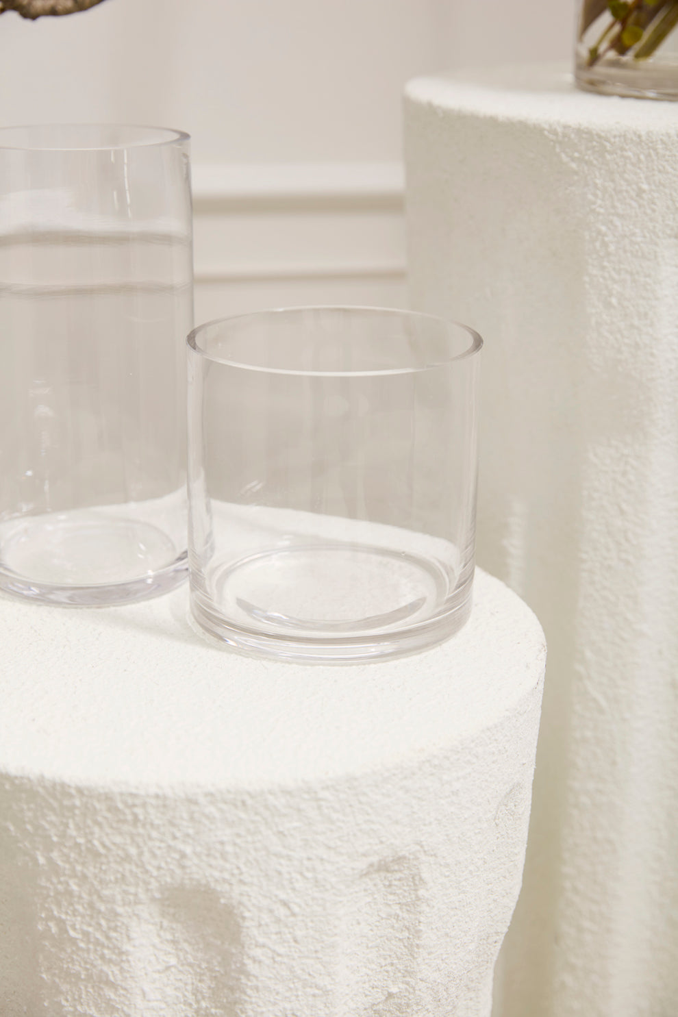 Clear Cylinder Vase Set of 8 By Accent Decor | Vases | Modishstore - 11
