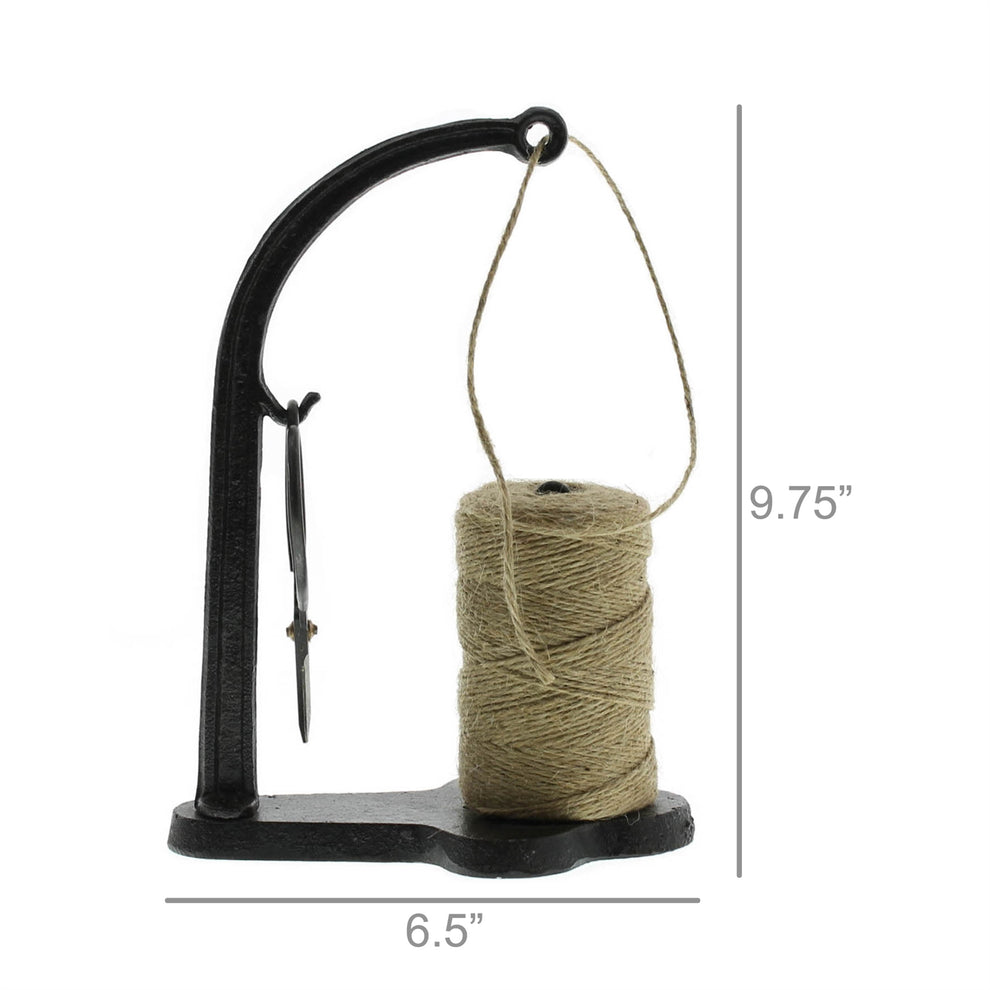 Jute Dispenser - Cast Iron - Antique Black Set Of 4 By HomArt | Display Cases | Modishstore - 4