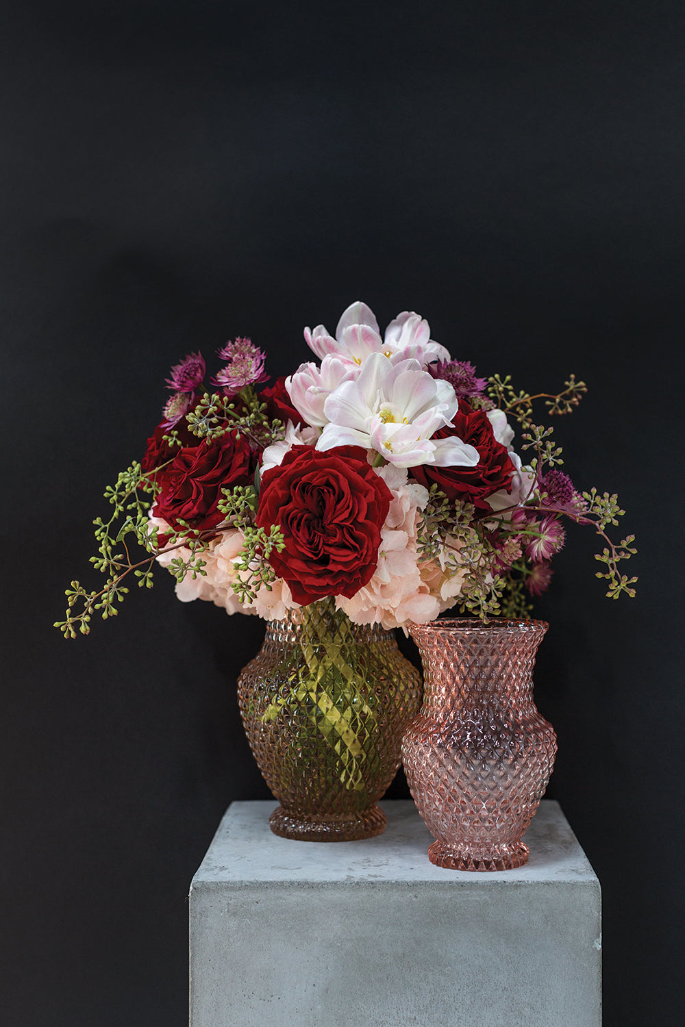 Roseland Vase Set of 4 By Accent Decor | Vases | Modishstore - 5
