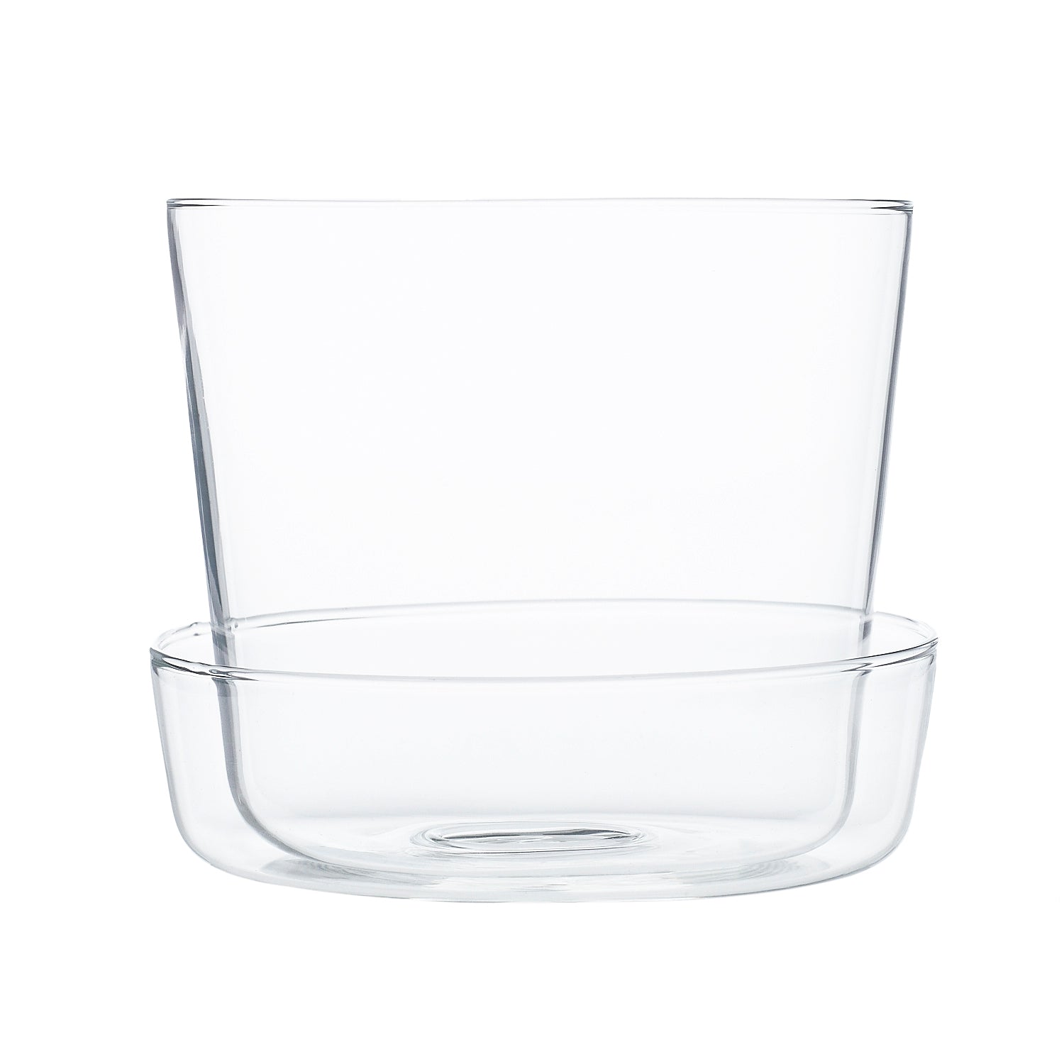 Glass Pot with Saucer Set of 4 By Accent Decor | Planters, Troughs & Cachepots | Modishstore - 13