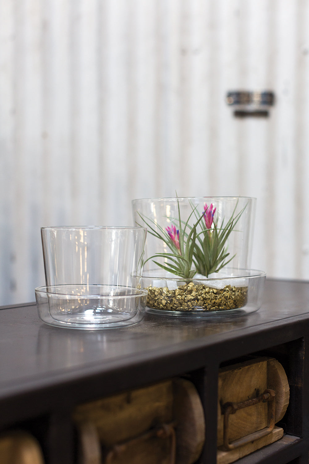 Glass Pot with Saucer Set of 4 By Accent Decor | Planters, Troughs & Cachepots | Modishstore - 14