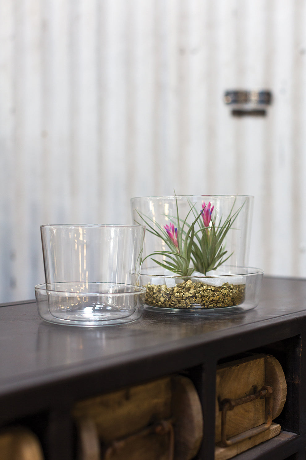 Glass Pot with Saucer Set of 4 By Accent Decor | Planters, Troughs & Cachepots | Modishstore - 14