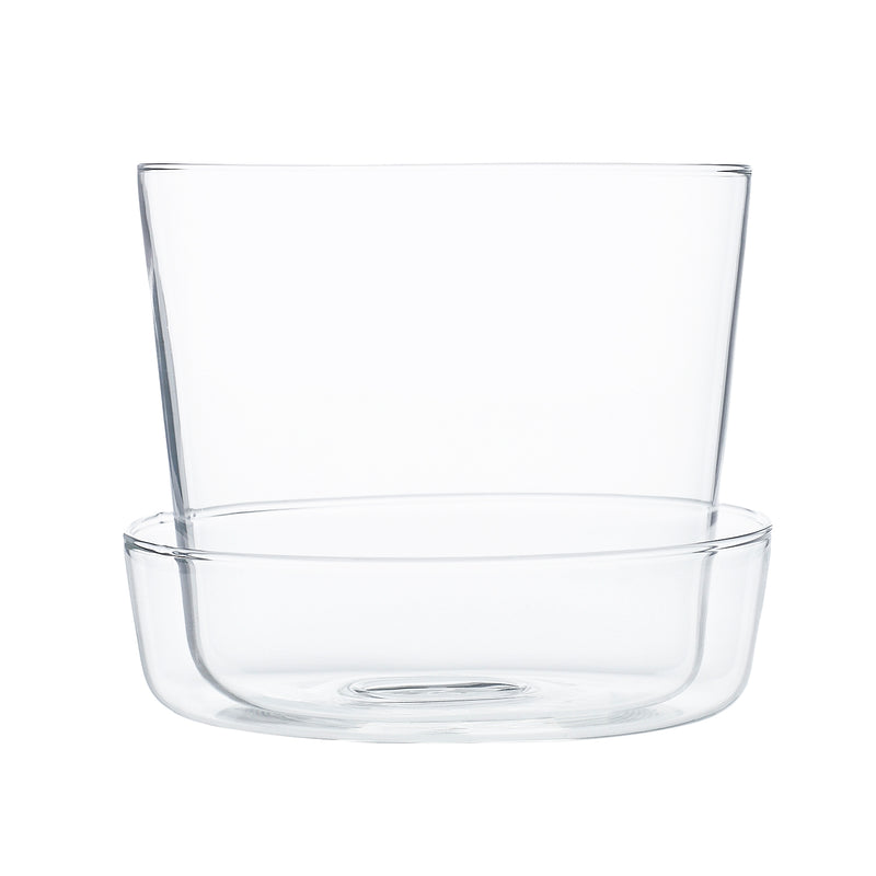Glass Pot with Saucer Set of 4 By Accent Decor | Planters, Troughs & Cachepots | Modishstore - 13