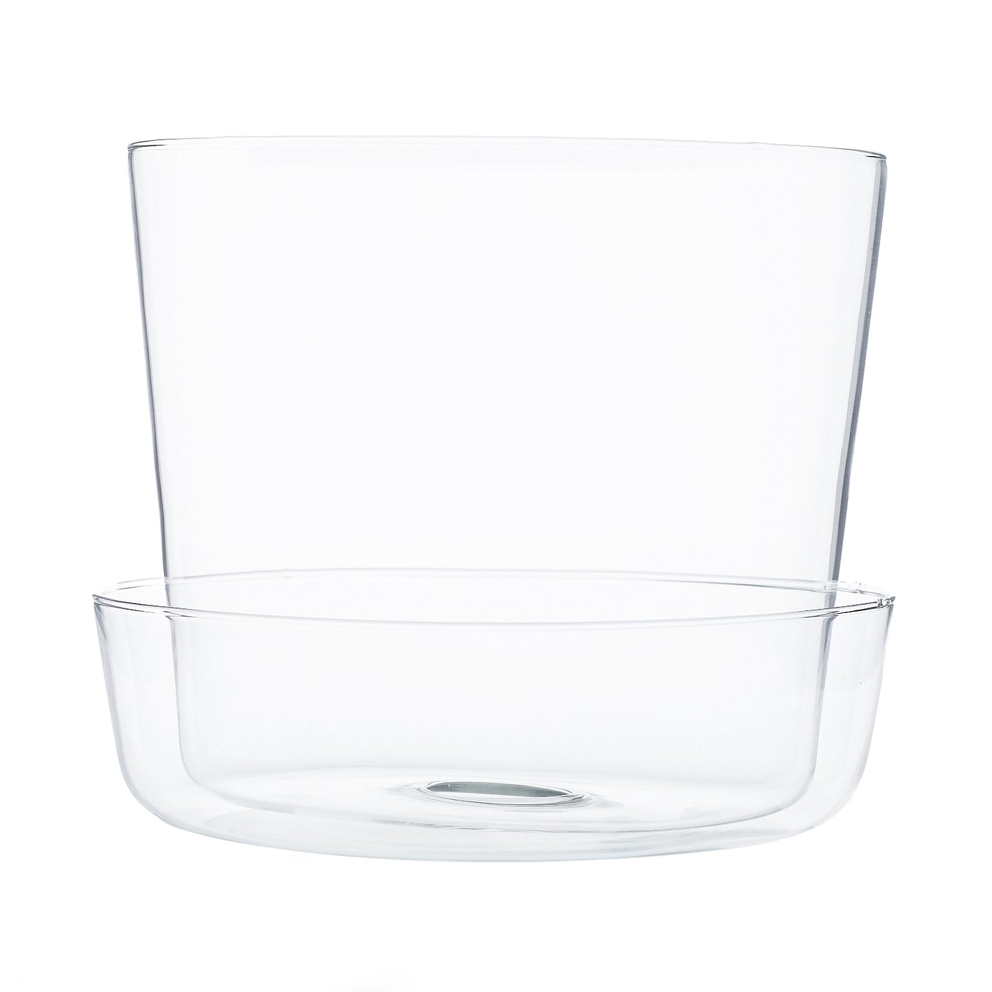Glass Pot with Saucer Set of 4 By Accent Decor | Planters, Troughs & Cachepots | Modishstore - 11