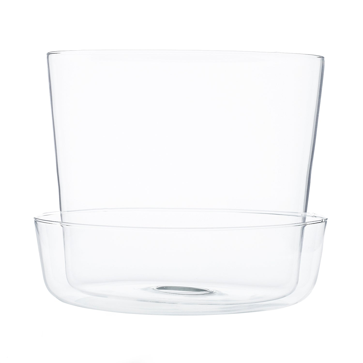 Glass Pot with Saucer Set of 4 By Accent Decor | Planters, Troughs & Cachepots | Modishstore - 11