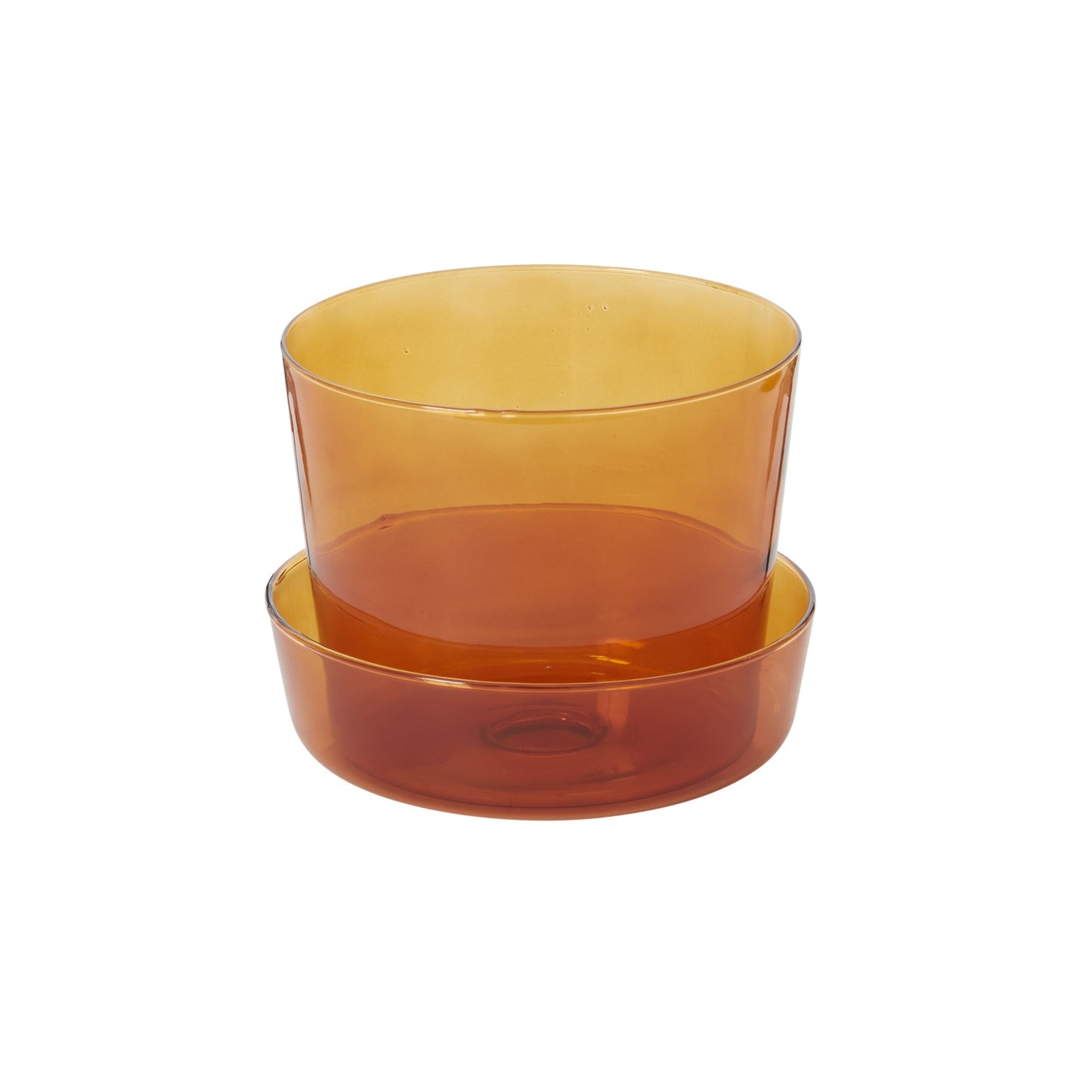 Glass Pot with Saucer Set of 4 By Accent Decor | Planters, Troughs & Cachepots | Modishstore - 8